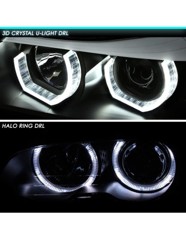 Faros Halo LED Auto Dynasty para BMW E90 320i 2009-2012