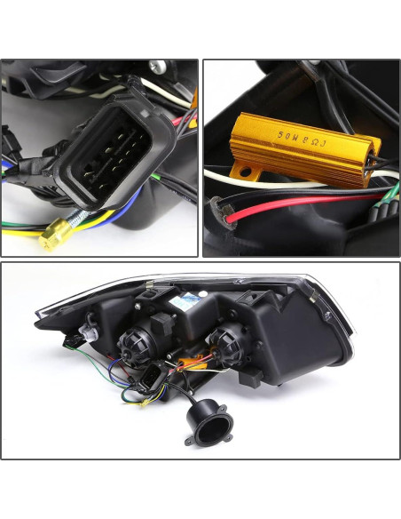 Faros Halo LED Auto Dynasty para BMW E90 320i 2009-2012