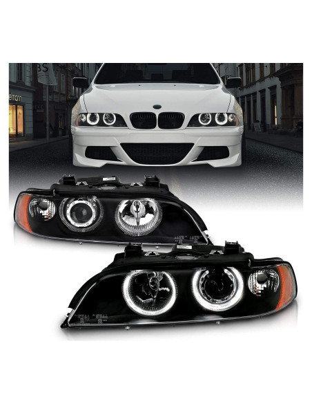 Juego de Faros Halógenos AmeriLite E39 para BMW 5 Series 97-00