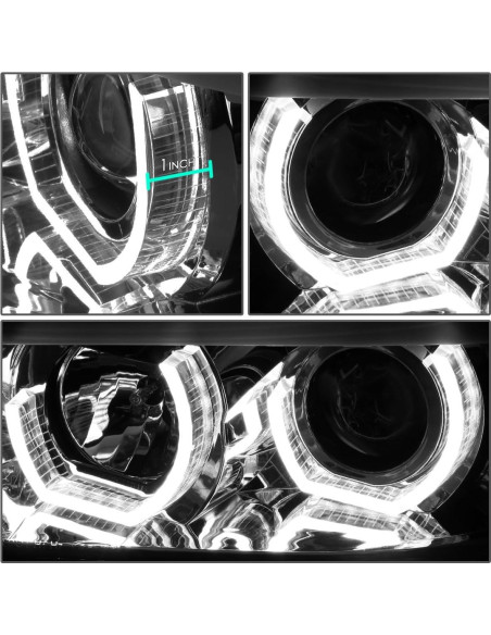 Faros Proyector LED U-Halo DNA MOTORING HL-3D-F3013 para BMW F30