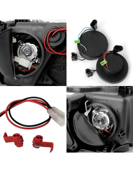 Juego de Faros Halógenos AmeriLite E39 para BMW 5 Series 97-00