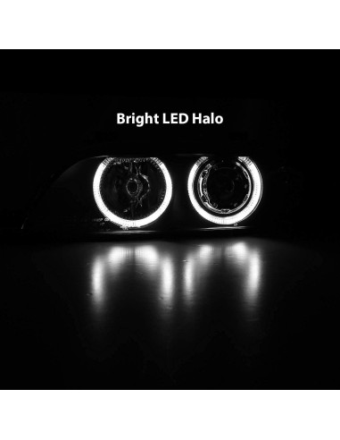 Juego de Faros Halógenos AmeriLite E39 para BMW 5 Series 97-00