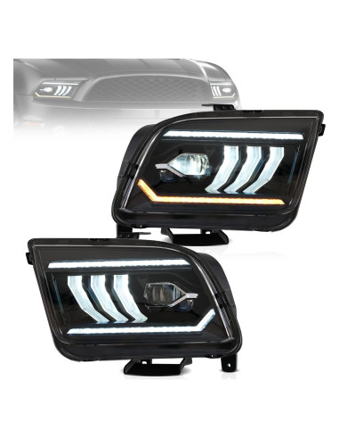 Faros Proyector VLAND LED para Ford Mustang 2005-2009