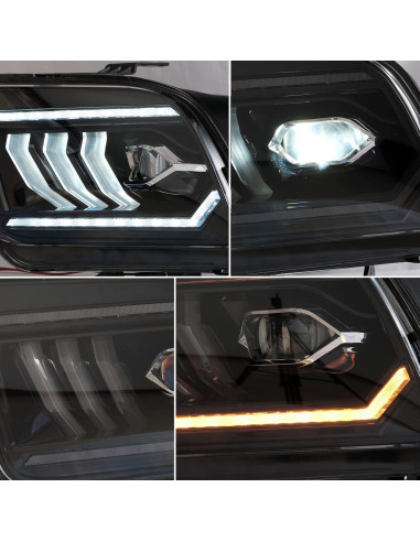 Faros Proyector VLAND LED para Ford Mustang 2005-2009