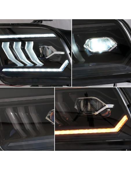 Faros Proyector VLAND LED para Ford Mustang 2005-2009