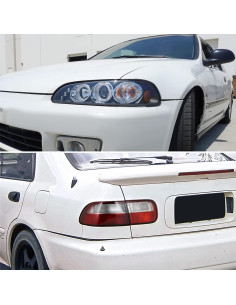 Faros Proyector LED Negros SPEC-D Tuning Honda Civic 1992-1995 2