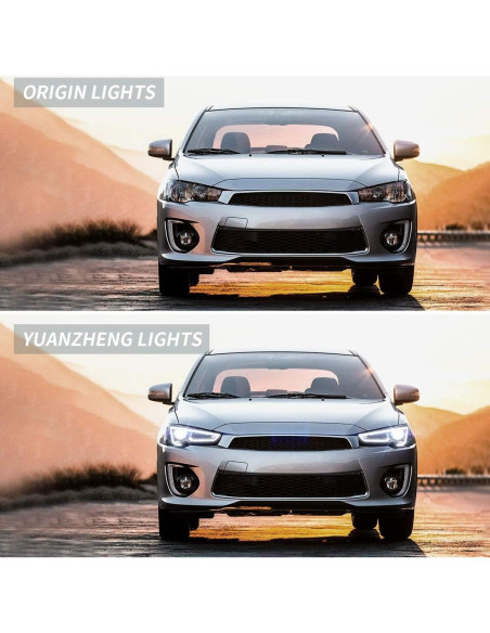 Faros Proyector LED YUANZHENG para Mitsubishi Lancer EVO X 2008-2017