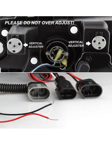 Faros Proyector LED AKKON para BMW E46 1999-2001 Negro Ahumado