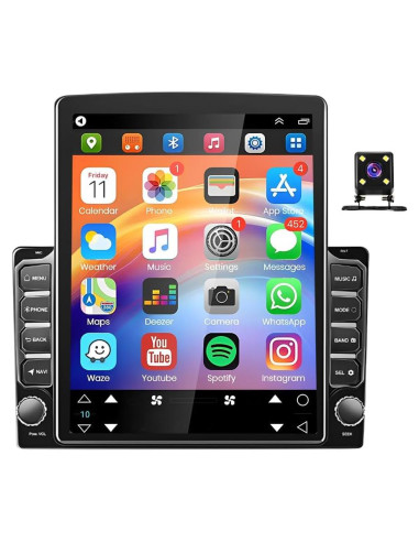 Estéreo Doble Din Android 14 9.7" para Audi A4 2006-2008