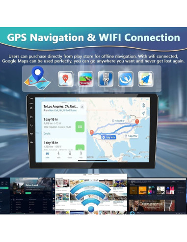 Estéreo Doble Din Android 14 9.7" para Audi A4 2006-2008