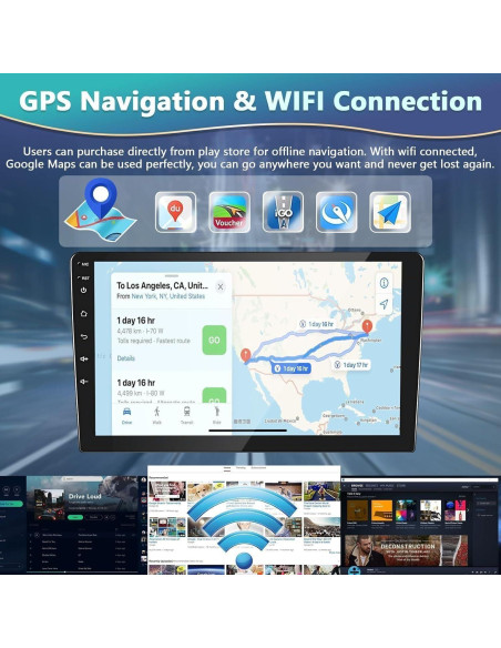 Estéreo Doble Din Android 14 9.7" para Audi A4 2006-2008