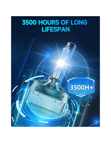 Bombillas D1S HID Xenón SENROBO 8000K para BMW 2007-2019