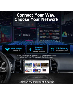 Estéreo de Coche Android A5L 7" con Cámara Reversa y CarPlay 2