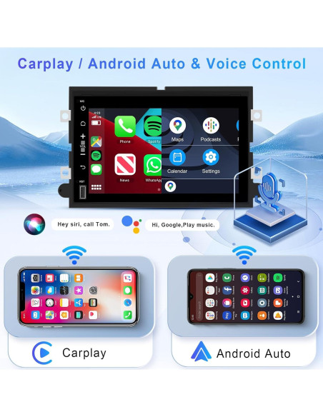 Estéreo de Coche Android 13 VECHTEL 7" 2GB 64GB para Ford