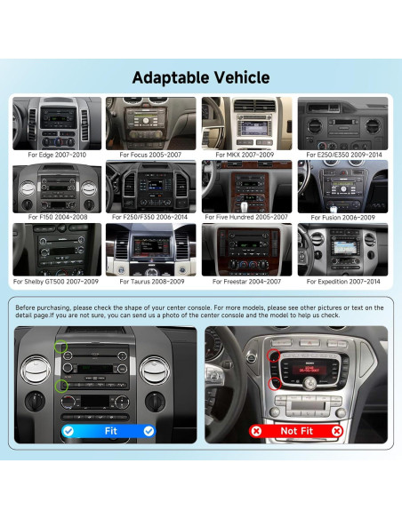 Estéreo de Coche Android 13 VECHTEL 7" 2GB 64GB para Ford