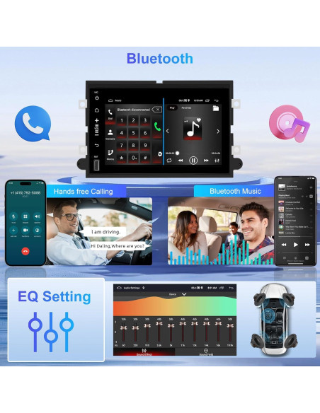 Estéreo de Coche Android 13 VECHTEL 7" 2GB 64GB para Ford