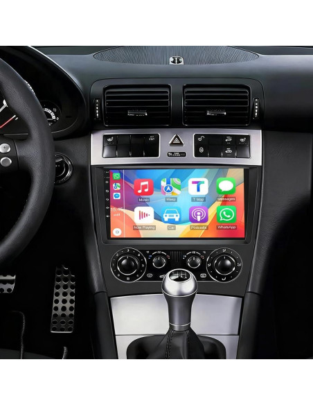 Estéreo de Coche Android 14 9" para Mercedes Clase C W203