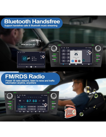 Estéreo de Radio para BMW E90/E91/E92/E93 2005-2011 CAMECHO 2GB+64GB