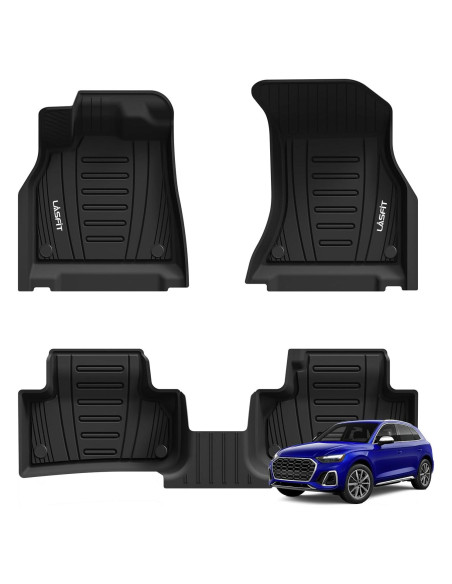 Alfombrillas LASFIT TPE para Audi Q5/SQ5 2018-2025, Negra