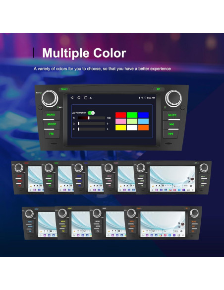 Estéreo de Radio para BMW E90/E91/E92/E93 2005-2011 CAMECHO 2GB+64GB