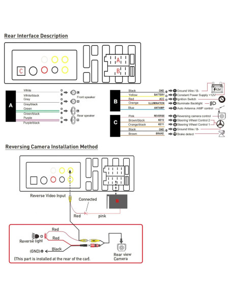 Estéreo de Coche Oeretzrac 1 DIN con Apple CarPlay y Android Auto