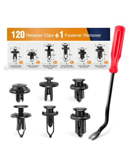 Kit de 120 Clips de Remache GOOACC GRC-30 + Removedor