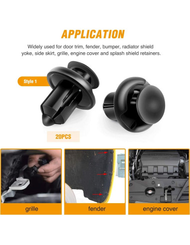 Kit de 120 Clips de Remache GOOACC GRC-30 + Removedor