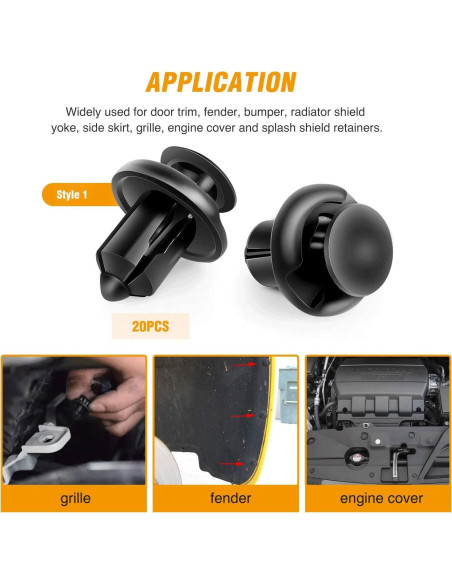 Kit de 120 Clips de Remache GOOACC GRC-30 + Removedor