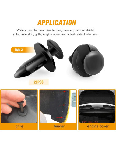 Kit de 120 Clips de Remache GOOACC GRC-30 + Removedor