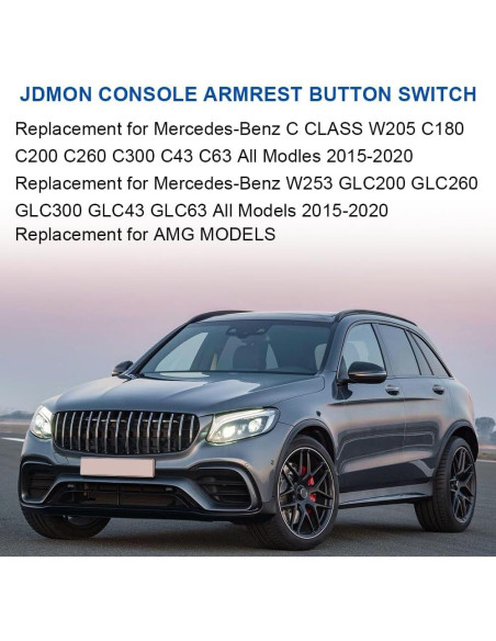 Botón de Liberación Reposabrazos Central JDMON para Mercedes-Benz