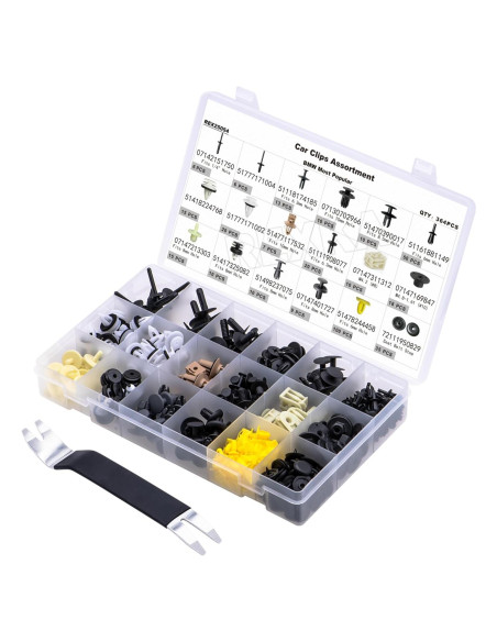 Kit de Sujetadores Rexka 365pcs para BMW y Mini - Clips de Reemplazo