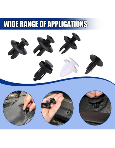 100 Clips de Retención para Parachoques GAOLAOSY con Herramienta