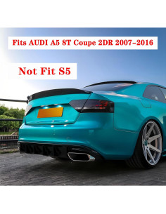 Alerón Trasero NEESPOC para Audi A5 8T Coupe 2008-2017 Negro 2