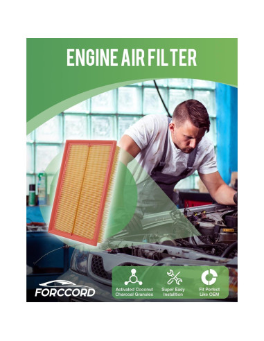 Filtro de aire Forccord 5QM129620B para Volkswagen Jetta, Golf, Taos