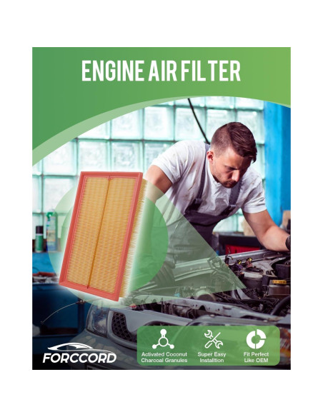 Filtro de aire Forccord 5QM129620B para Volkswagen Jetta, Golf, Taos