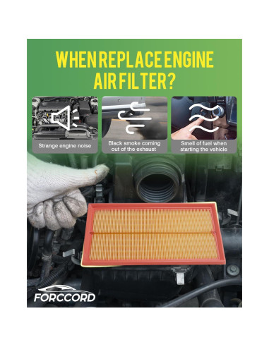 Filtro de aire Forccord 5QM129620B para Volkswagen Jetta, Golf, Taos
