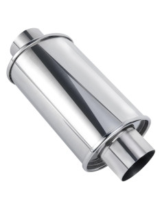 Silenciador Resonador ELSHINE 3'' Acero Inoxidable 304