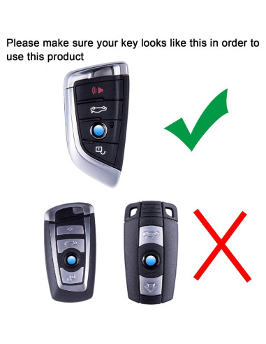 Funda de Llave JKCOVER para BMW X1 X5 X6 5 7 Series