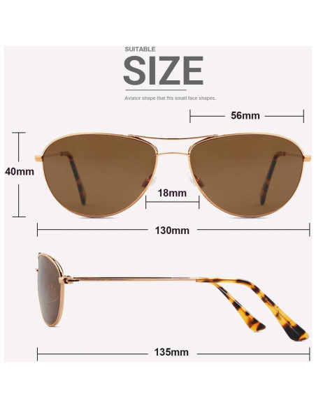 Gafas de sol MAXJULI 8017/8018 Polarizadas para cara pequeña