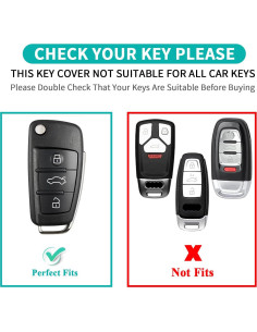 Cubierta de Llave Audi 3 Botones TPU Rosa - A1 A3 Q3 Q7 R8 2