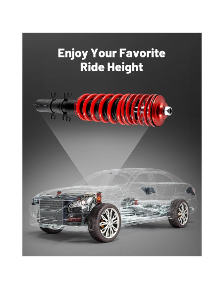 Coilovers Ajustables EVIL ENERGY para VW Jetta Golf Beetle 5-10cm