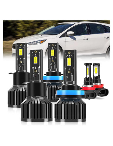 Bombillas LED AYGZRUB H1 H11 para Ford Focus 2012-2018 600% Brillo