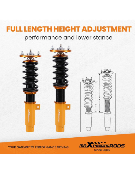 Coilovers Ajustables maXpeedingrods para BMW 1-Series E82 E88 2008-2013