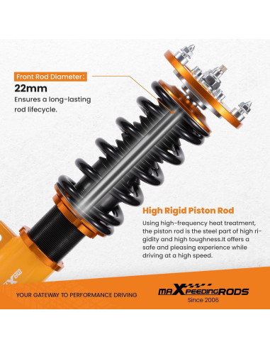 Coilovers Ajustables maXpeedingrods para BMW 1-Series E82 E88 2008-2013