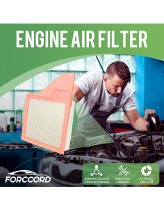 Filtro de aire de cabina y motor Forccord CF10370 CA10781 2