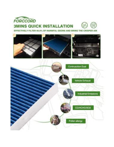 Filtro de aire de cabina y motor Forccord CF10370 CA10781