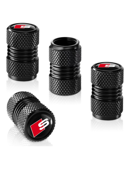 Tapa de Válvula de Neumático Genérico 4 Pack Negro