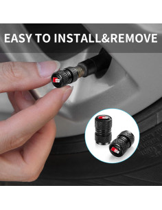 Tapa de Válvula de Neumático Genérico 4 Pack Negro 2