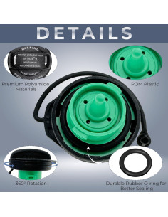 Tapa de combustible Anleecap para Audi y Volkswagen 2009-2020 2