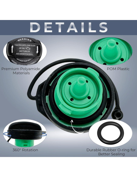 Tapa de combustible Anleecap para Audi y Volkswagen 2009-2020